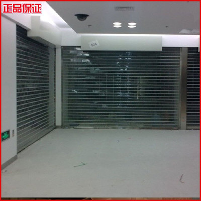 深圳福田保稅區水晶卷閘門 電動透明水晶卷簾門蛋糕店商鋪水晶門